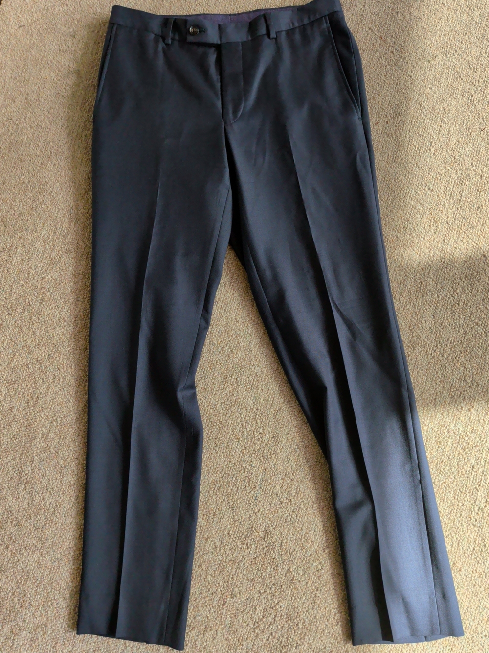 Ted Baker Jones CT Wool Dress Pant Navy Blue 31R